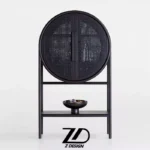 کنسول چوبی و حصیری آذرخش