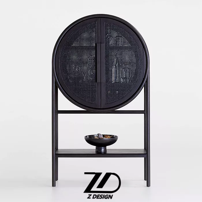 کنسول چوبی و حصیری آذرخش