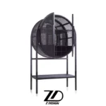 کنسول چوبی و حصیری آذرخش