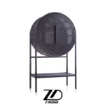 کنسول چوبی و حصیری آذرخش