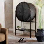 کنسول چوبی و حصیری آذرخش