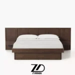 تخت دونفره چوبی نویان