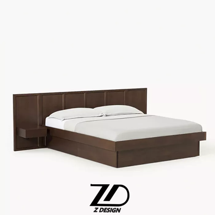 تخت دونفره چوبی نویان