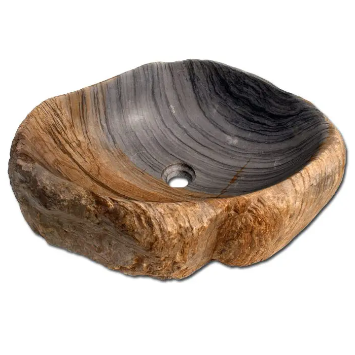 روشویی سنگی رودخانه ای