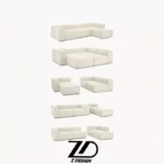 مبل راحتی چوبی نیلماه