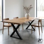 پایه فلزی میز ضربدری فری سایز