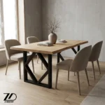 پایه فلزی میز لوزی