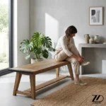 نیمکت چوبی رایان