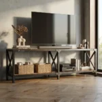 جا کفشی چوب و فلز دراگون