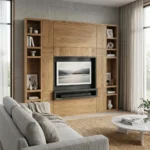 میز تی وی چوبی وال هالیکا