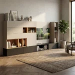 میز تلویزیون دیواری چوبی آروند