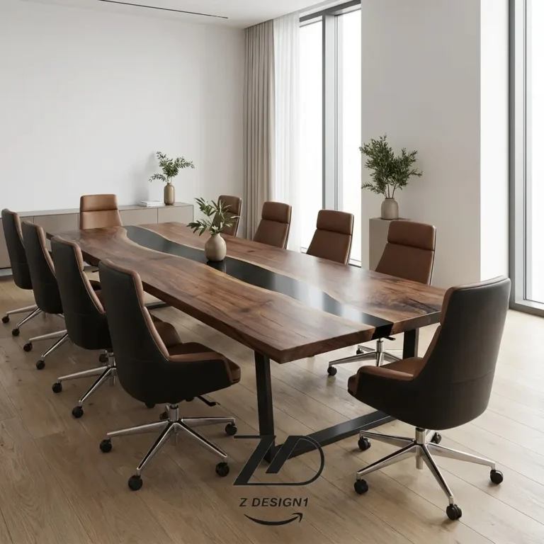 میز کنفرانس چوب و اپوکسی