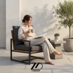 صندلی راحتی فلزی سنا