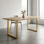 پایه میز فلزی طلایی