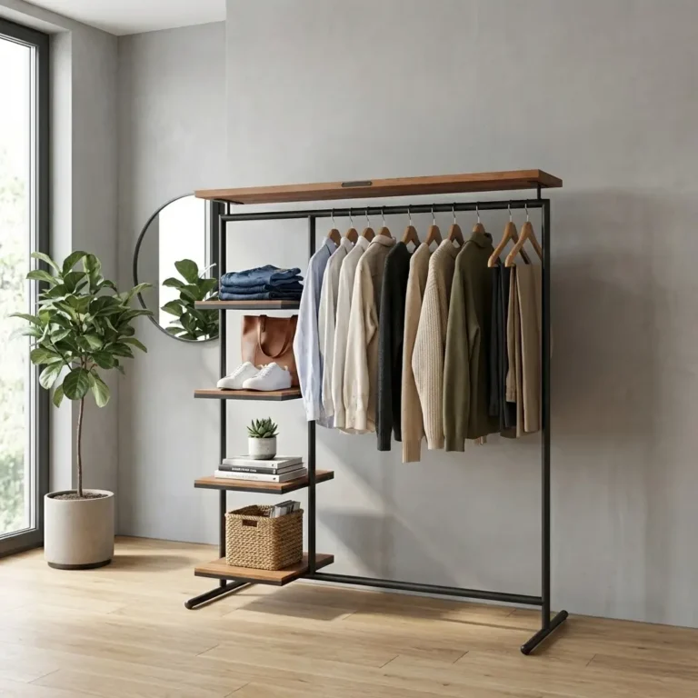 جالباسی و جاکفشی قفسه ای