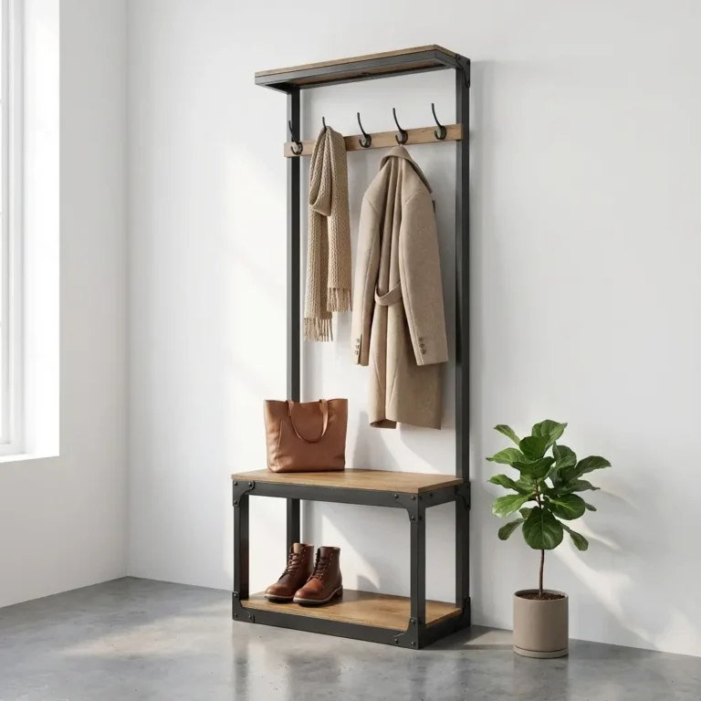 جالباسی و جاکفشی چوب و فلز