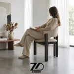 صندلی ناهارخوری چوبی تَمه