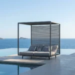 تخت کنار استخری دو نفره مدل شیان