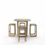 چهار پایه کانتر چوبی نیکو