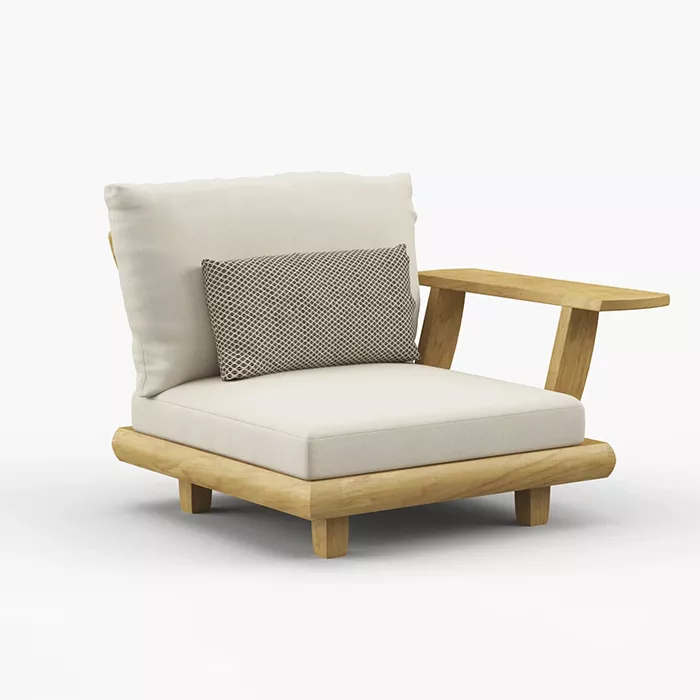 مبل ال راحتی تمام چوب مدل تینا