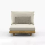 مبل ال راحتی تمام چوب مدل تینا