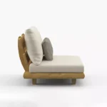 مبل ال راحتی تمام چوب مدل تینا