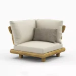 مبل ال راحتی تمام چوب مدل تینا