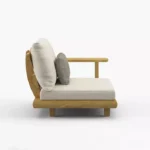 مبل ال راحتی تمام چوب مدل تینا