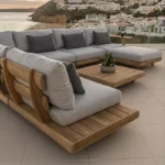 مبل ال راحتی تمام چوب مدل تینا