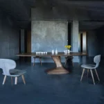 میز ناهارخوری تک پایه مدل بیستون