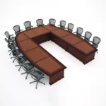 میز کنفرانس تمام چوب مدل فلورانس